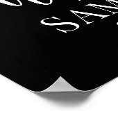 Graduierungsparty Willkommen 3 Foto Collage Schwar Poster (Ecke)