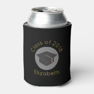 Graduierungspauschale für schwarze Klasse mit 20xx Dosenkühler