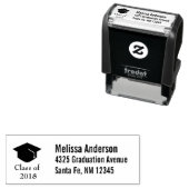 Graduierungspauschale für schwarze Klasse mit 20xx Permastempel (Beispiel)