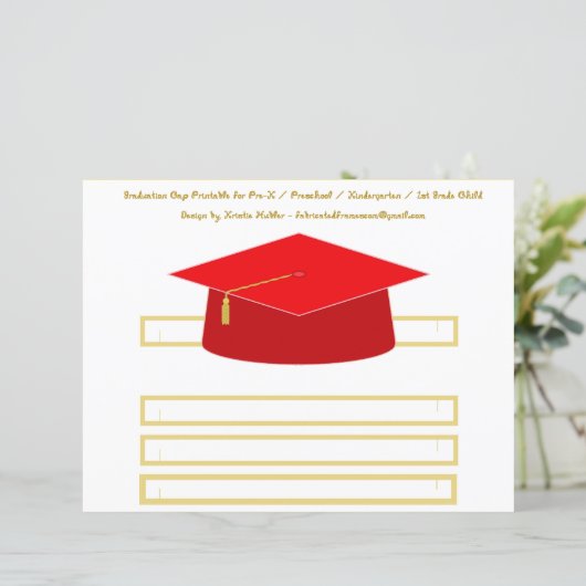 Graduierungspauschale Red Moving Party Hat Paper S (Stehend Vorderseite)