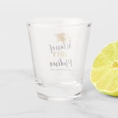 Graduierungspauschale - Tassel Black Gold Class 20 Schnapsglas (Rückseite)