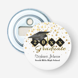 Graduierungsprämie Schwarzes Gold Personalisiert Flaschenöffner