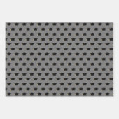 Graduierungsstufe Klasse Jahr Grau Geschenkpapier Set (Vorderseite 3)