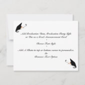 Graduierungsstufe - Wiedersehen in der High School Ankündigung (Rückseite)