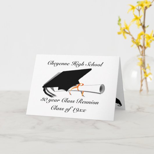 Graduierungsstufe - Wiedersehen in der High School Karte (Gelbe Blume)