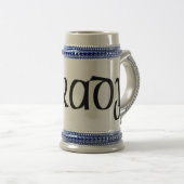 Grady keltischer Drache Stein Bierglas (VorderseiteRechts)