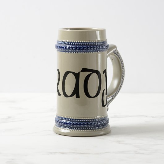 Grady keltischer Drache Stein Bierglas (VorderseiteRechts)