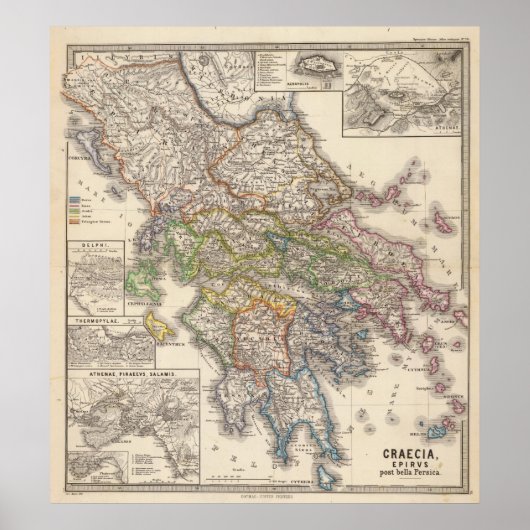 Graecia, Epirus, post bella Persia Poster (Vorne)
