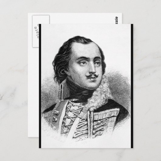 Graf Casimir Pulaski. CopyWar-Image Postkarte (Vorne/Hinten)