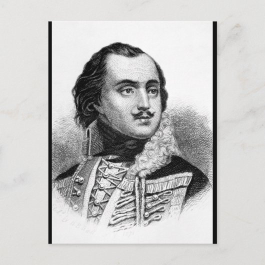 Graf Casimir Pulaski. CopyWar-Image Postkarte (Vorderseite)