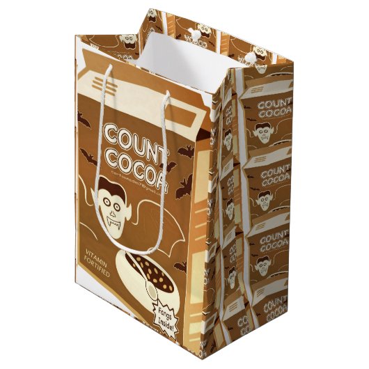 Graf Cocoa Cereal Box Geschenktasche Mittlere Geschenktüte (Vorderseite Schrägansicht)