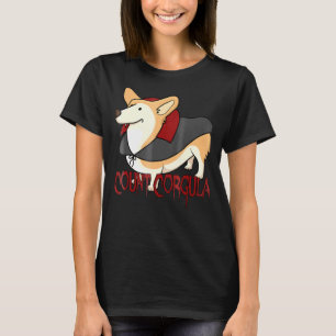 Graf Corgula Halloween Corgi Hund Vampir Dracula T-Shirt