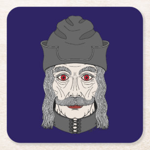Graf Dracula 2026 Rechteckiger Pappuntersetzer