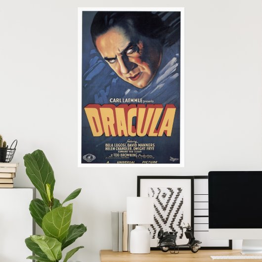 Graf Dracula - Bela Lugosi 1931 Poster (Heimbüro)