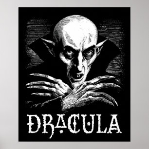 Graf Dracula Halloween Vampir Poster
