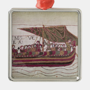 Graf Harold mit seinem segelt voll vom Wind Ornament Aus Metall