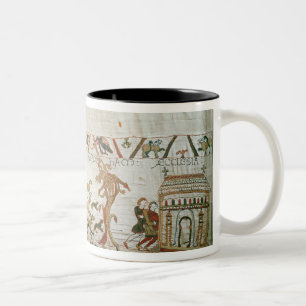 Graf-Harold-Reiten mit seinen Rittern zu Bosham Zweifarbige Tasse
