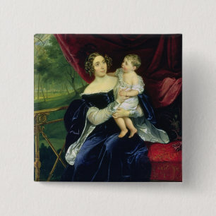 Graf Olga Ivanovna Orlov mit ihrer Tochter Button