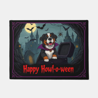 Graf Saint Bernard Frohe Howl-o-ween Fußmatte