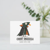 Graf Snackula Bartagame Kunst Postkarte (Stehend Vorderseite)
