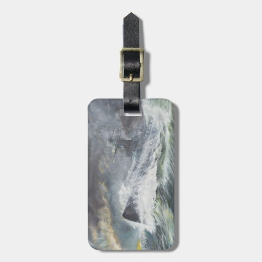 Graf Spee betritt den Indischen Ozean am 3. Gepäckanhänger (Vorderseite vertikal)