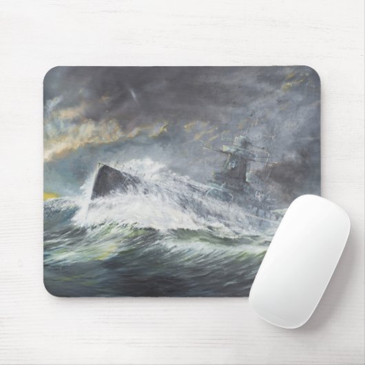 Graf Spee betritt den Indischen Ozean am 3. Mousepad (Mit Mouse)