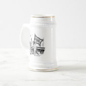 Graf Spee Matrosen Stein Bierglas (Vorderseite Links)