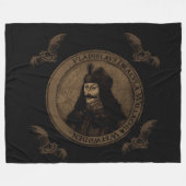 Graf Vlad Dracula Fleecedecke (Vorderseite (Horizontal))
