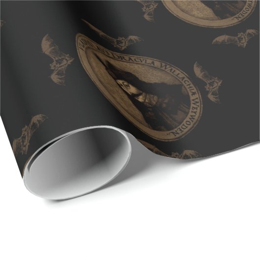 Graf Vlad Dracula Geschenkpapier (Rolleneckpunkt)