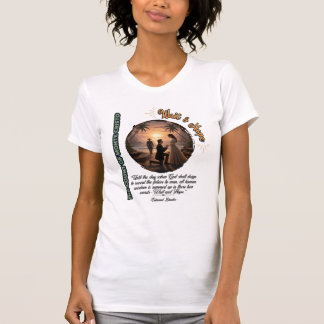 Graf von Monte Cristo Warte und hoffe Sonnenunterg T-Shirt