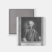 Graf von St. Germain, berühmter Alchemist, 1783 Magnet (Vorderseite/Rückseite)