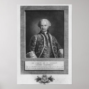 Graf von St. Germain, berühmter Alchemist, 1783 Poster