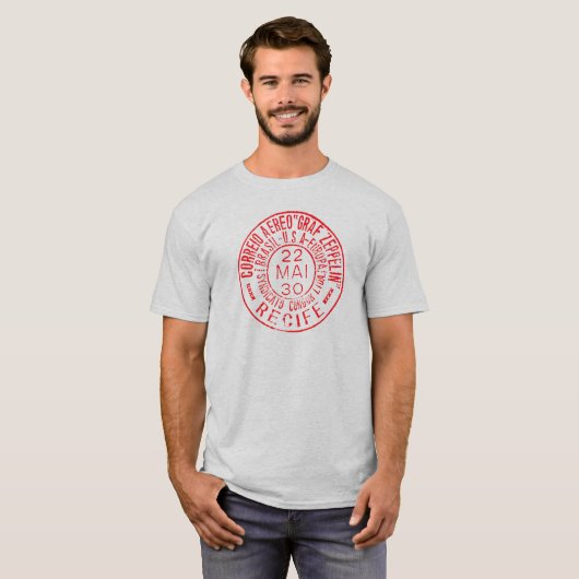 Graf Zeppelin Airmail Tee RED (Vorne ganz)