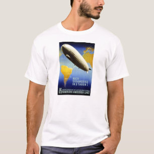 Graf Zeppelin Vintage Deutsche Reise T-Shirt