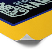 Graf Zeppelin Vintages deutsches Poster (Ecke)