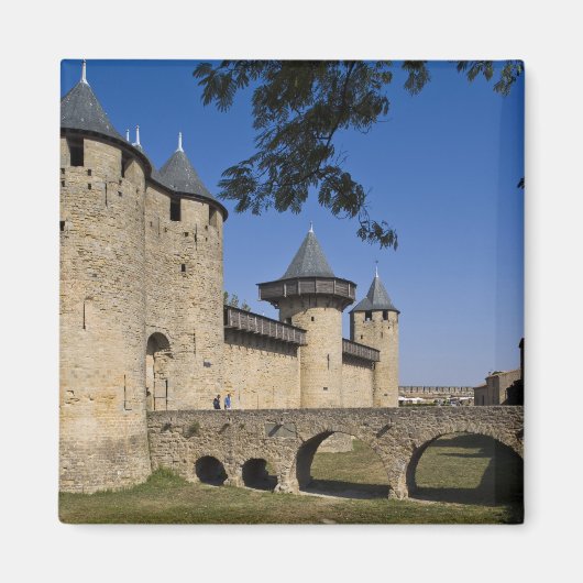 Grafen Castle, Carcassonne, Aude, Languedoc, Magnet (Vorne)