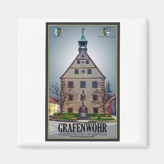 Grafenwöhr - Rathaus Magnet (Vorne)