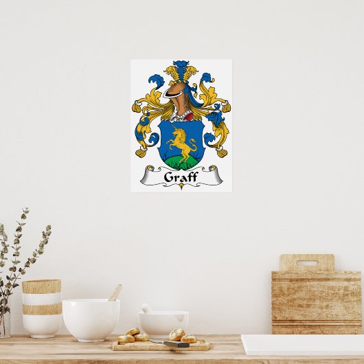 Graff Familienwappen Poster (Küche)