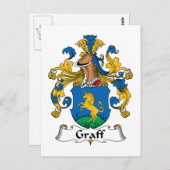 Graff Familienwappen Postkarte (Vorne/Hinten)