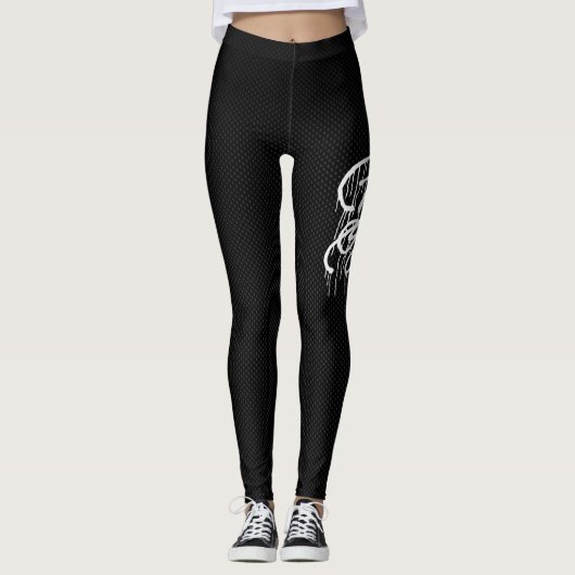 GRAFFIT DRIPPING PAINT LEGGINGS (Vorderseite)