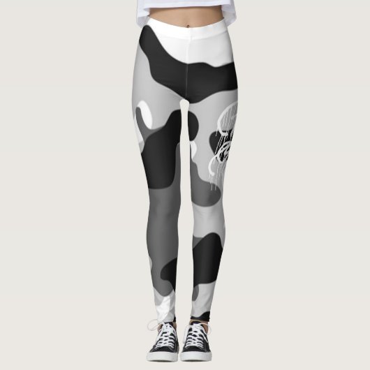 GRAFFIT DRIPPING PAINT LEGGINGS (Vorderseite)