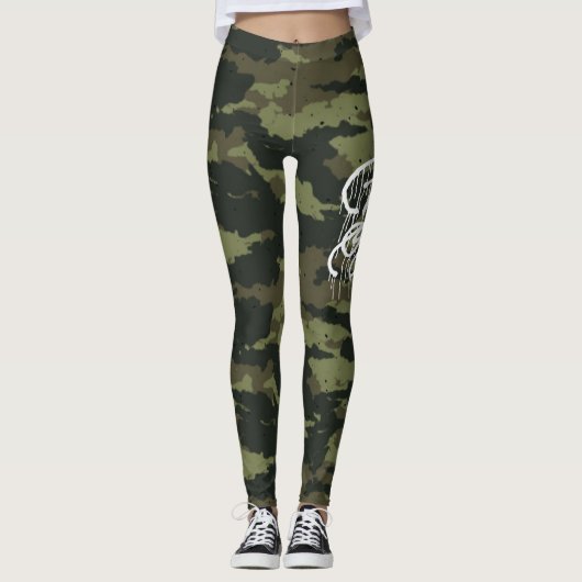 GRAFFIT DRIPPING PAINT LEGGINGS (Vorderseite)