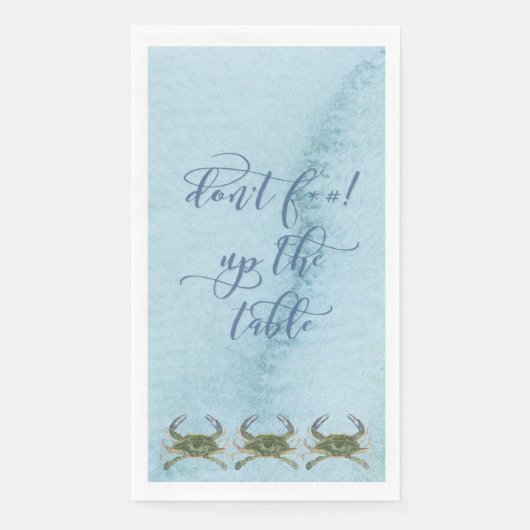 Graffitee Studios Küstenstreifen Spaß Dinner Servi Serviette (Vorderseite)