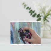 Graffiti 002 postkarte (Stehend Vorderseite)