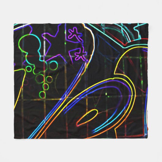 Graffiti 10 fbcna fleecedecke (Vorderseite (Horizontal))