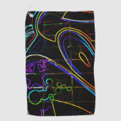 Graffiti 10 gtm golfhandtuch (Vorderseite)