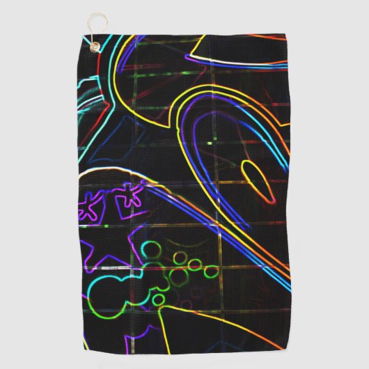 Graffiti 10 gtm golfhandtuch (Vorderseite)