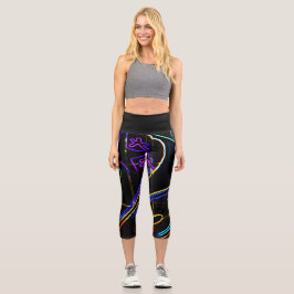Graffiti 10 lecapcna capri leggings