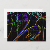 Graffiti 10 pcm postkarte (Vorne/Hinten)