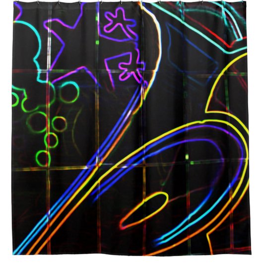 Graffiti 10 sccnm duschvorhang (Vorderseite)
